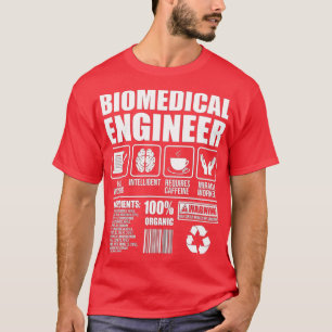 Camiseta Ingeniero biomédico muy trabajador Ciencia Biomed