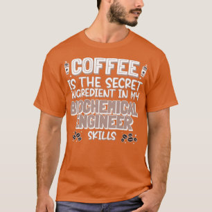 Camiseta Ingeniero bioquímico amante del café