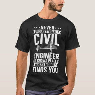 Camiseta Ingeniero Civil Bridge Builder Estudiante de Ingen