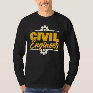 Camiseta Ingeniero Civil Diseño Retro Vintage Clásico Hombr