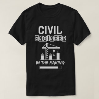 Camiseta Ingeniero Civil en proceso, textura simple