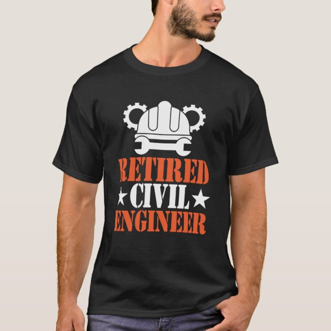 Camiseta Ingeniero Civil Jubilado Junta Exam Profesional En (Anverso)
