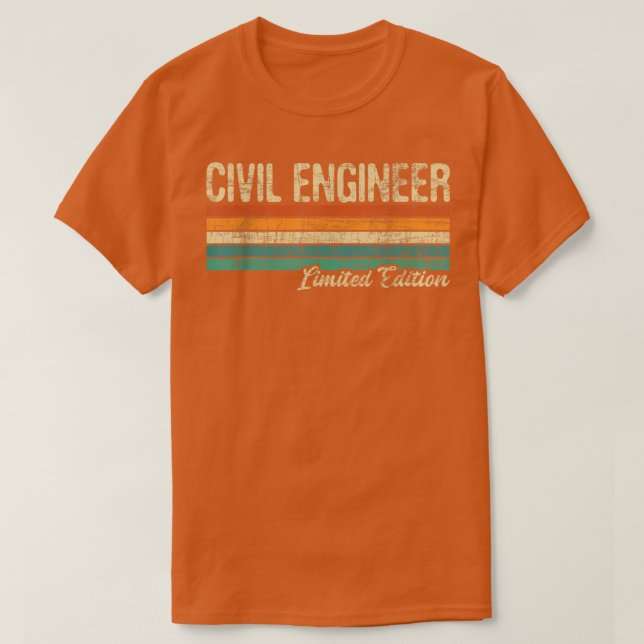 Camiseta Ingeniero Civil Ltd EditionBridge Builder Engineer (Diseño del anverso)