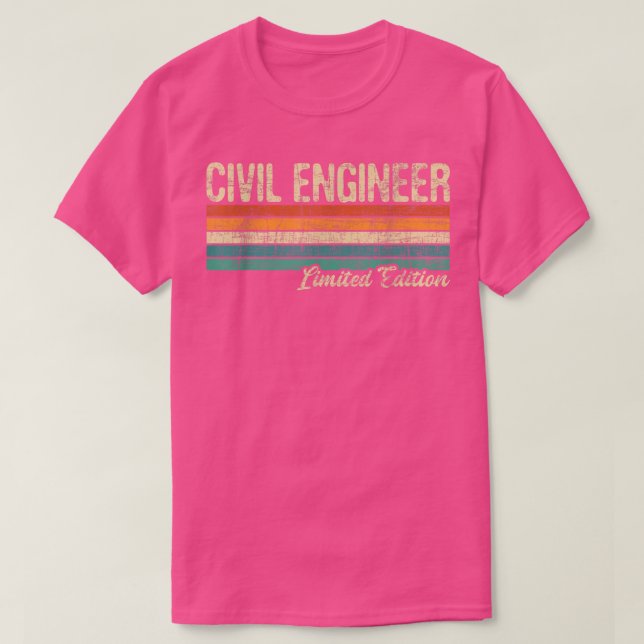 Camiseta Ingeniero Civil Ltd EditionBridge Builder Engineer (Diseño del anverso)