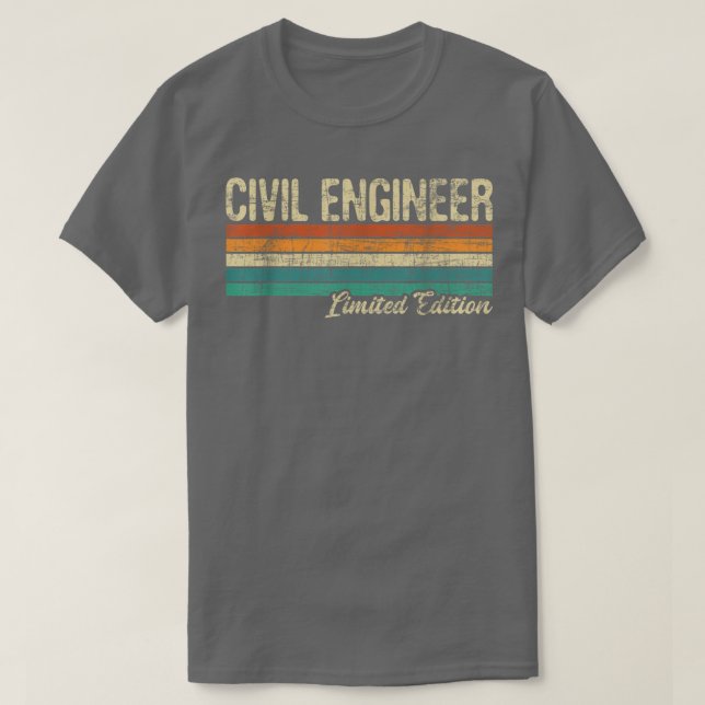 Camiseta Ingeniero Civil Ltd EditionBridge Builder Engineer (Diseño del anverso)