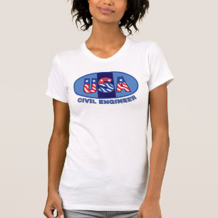 Camiseta Ingeniero Civil Patriótico