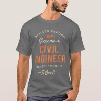 Camiseta Ingeniero Civil Título de trabajo divertido Profes