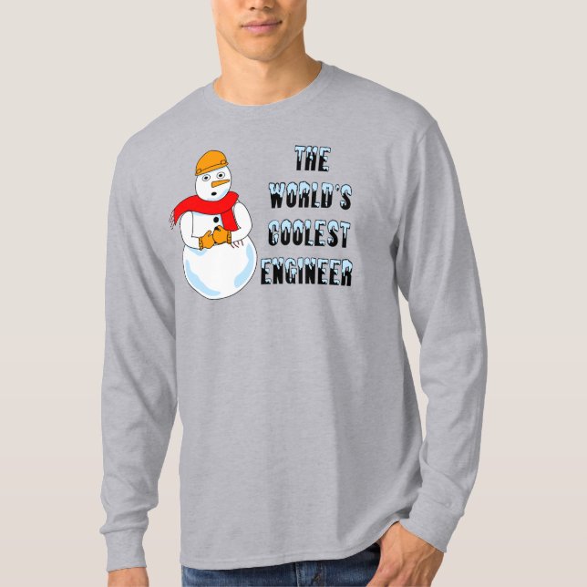 Camiseta Ingeniero Coolest Snowman (Anverso)