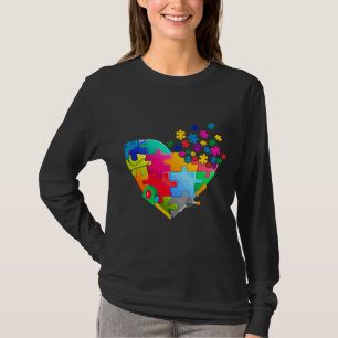 Camiseta Ingeniero Cuerdo Rompecabezas Autismo Conciencia H