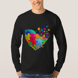 Camiseta Ingeniero Cuerdo Rompecabezas Autismo Conciencia H