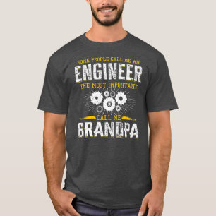 Camiseta Ingeniero de abuelo de ingeniería para hombres 