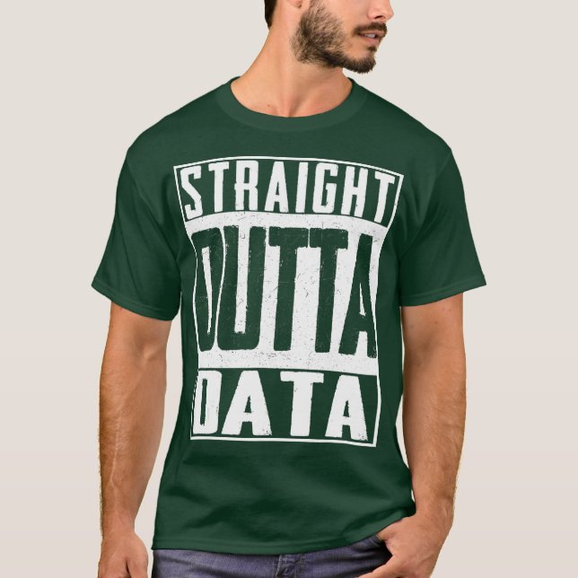 Camiseta Ingeniero de análisis de datos de salida directa d (Anverso)
