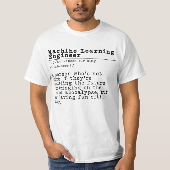 Camiseta Ingeniero de Aprendizaje automático - "Jefe suprem (Anverso)