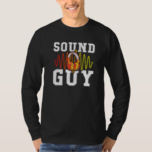 Camiseta Ingeniero de audio audífonos Ingeniero de sonido
