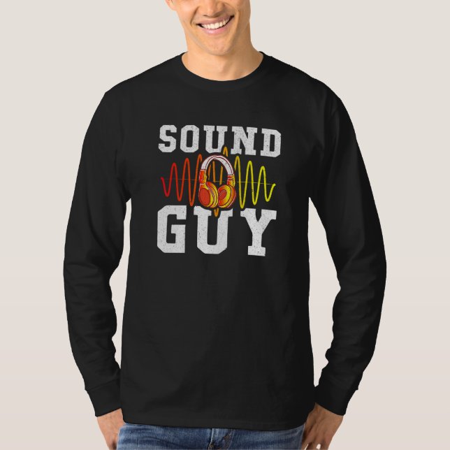 Camiseta Ingeniero de audio audífonos Ingeniero de sonido (Anverso)