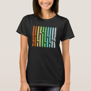 Camiseta Ingeniero de audio colorido medidor de sonido Vu