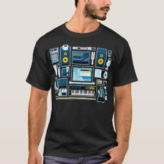 Camiseta Ingeniero de audio de producción de música de inge