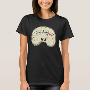 Camiseta Ingeniero de audio Vu Meter para sonido técnico de