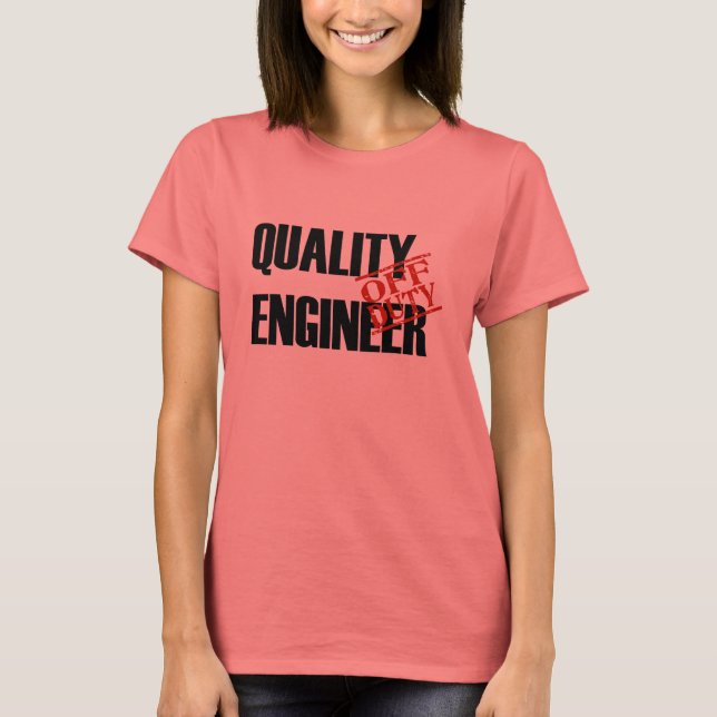 CAMISETA INGENIERO DE CALIDAD DE DERECHO (Anverso)