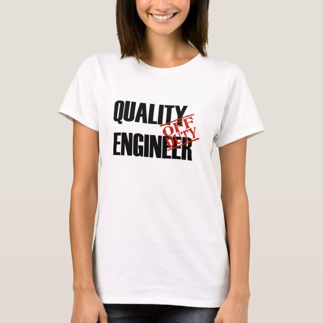 CAMISETA INGENIERO DE CALIDAD DE DERECHO (Anverso)