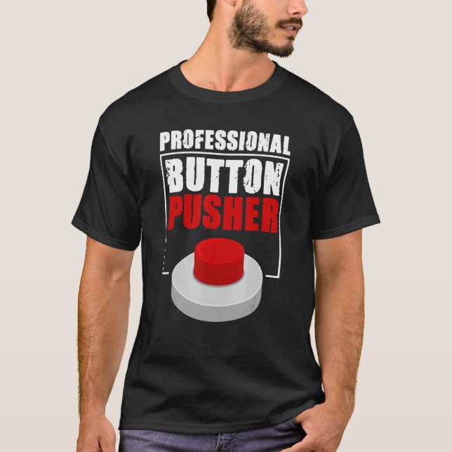 Camiseta Ingeniero de código G de botón profesional Machini (Anverso)