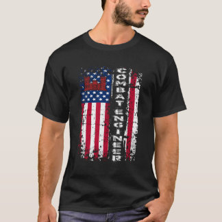 Camiseta Ingeniero De Combate Molesto Ejército De Estados U