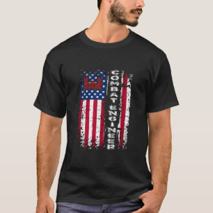 Camiseta Ingeniero De Combate Molesto Ejército De Estados U