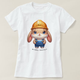 Camiseta Ingeniero de Conejo Cuto Hoppy Easter Nombre Perso
