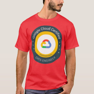 Camiseta Ingeniero de datos profesionales certificado por G