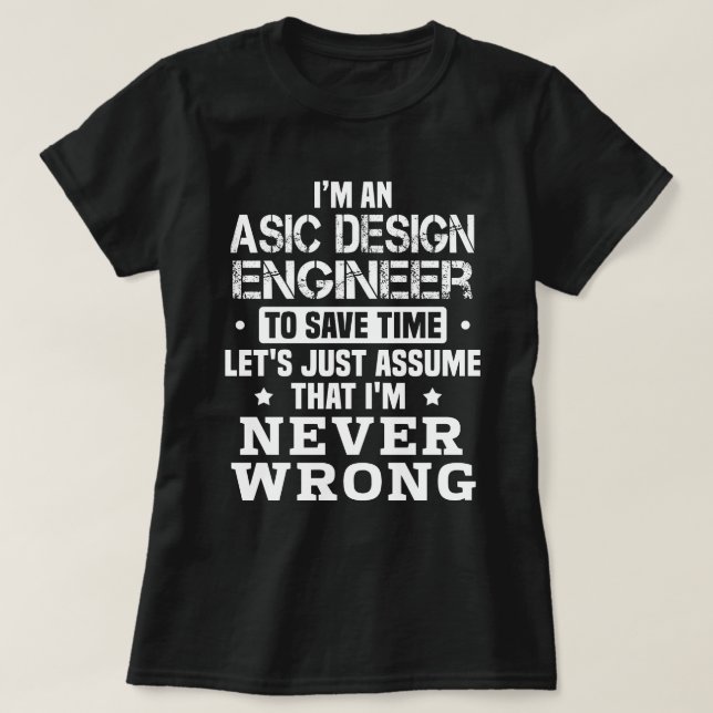 Camiseta Ingeniero de diseño ASIC (Diseño del anverso)