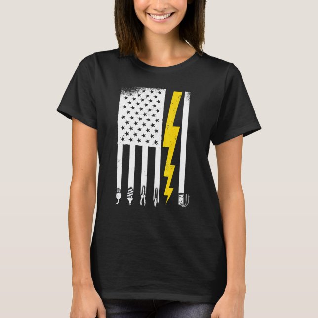 Camiseta Ingeniero de Electricismo de Limpieza Electrónica  (Anverso)