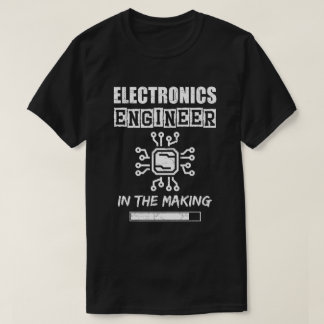 Camiseta Ingeniero de electrónica en producción, textura gr
