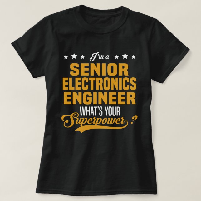 Camiseta Ingeniero de Electrónica Superior (Diseño del anverso)
