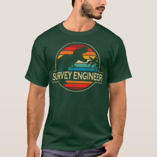 Camiseta Ingeniero de encuestas Dinosaur