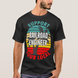 Camiseta Ingeniero de Ferrocarriles Ayuda a su Ferrocarril