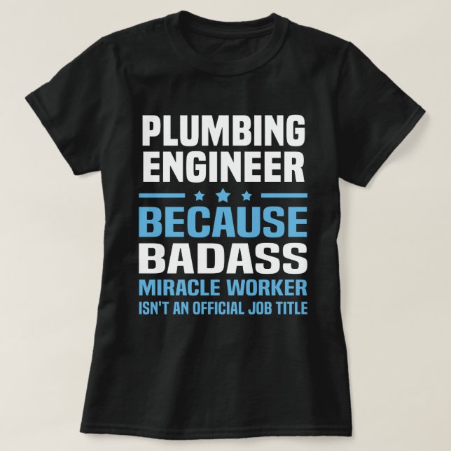 Camiseta Ingeniero de fontanería (Diseño del anverso)