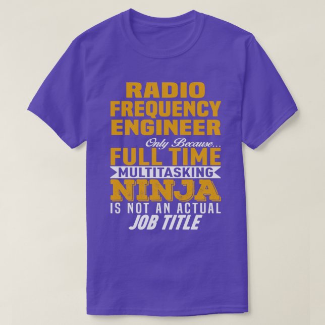 Camiseta Ingeniero de frecuencias de radio 2 (Diseño del anverso)