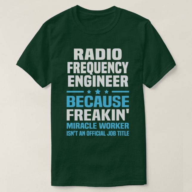 Camiseta Ingeniero de frecuencias de radio 8 (Diseño del anverso)