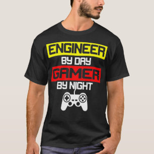 Camiseta Ingeniero De Guay Por Jugador De Día Por Videojueg