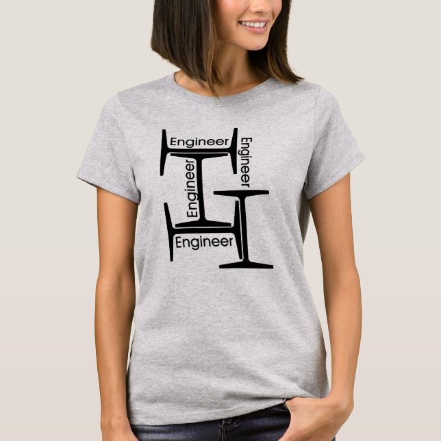 Camiseta Ingeniero de haz de acero (Anverso)