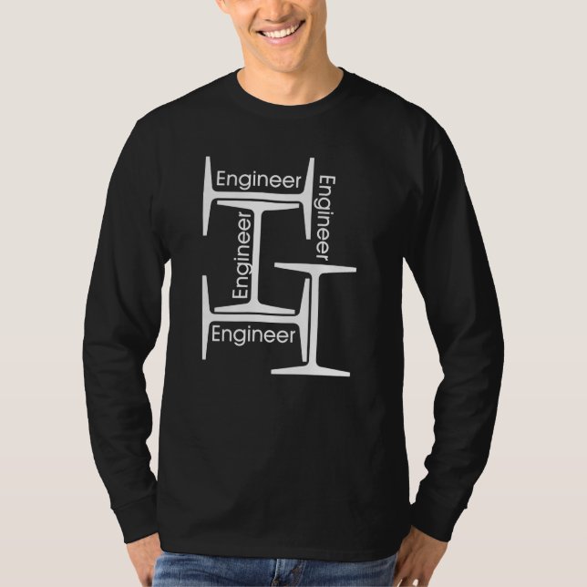 Camiseta Ingeniero de haz de acero (Anverso)