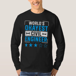 Camiseta Ingeniero de Ingeniería Civil Mundo El mejor Inge