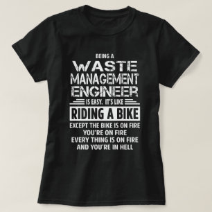Camiseta Ingeniero de la gestión de desechos