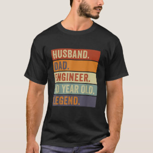 Camiseta Ingeniero de la leyenda del marido de 50 años