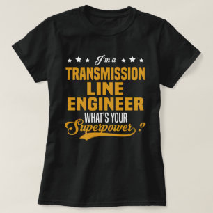 Camiseta Ingeniero de línea de transmisión