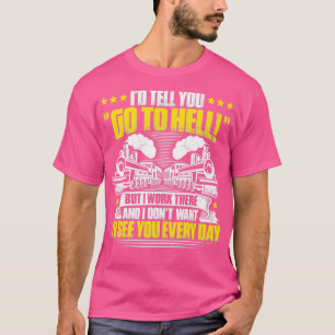 Camiseta Ingeniero de locomotoras de maquinista ferroviario