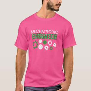 Camiseta Ingeniero de mecatrónica, motor de ingeniería meca