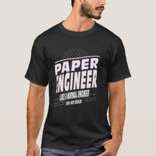 Camiseta Ingeniero de papel refrigerador