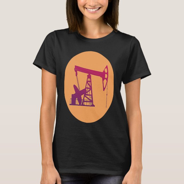 Camiseta Ingeniero de perforación bombeo pozo de aceite par (Anverso)