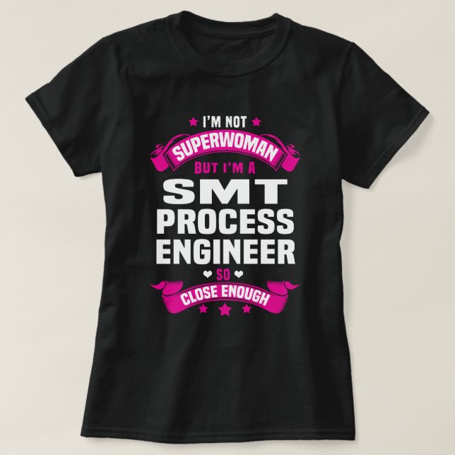 Camiseta Ingeniero de procesos SMT (Diseño del anverso)